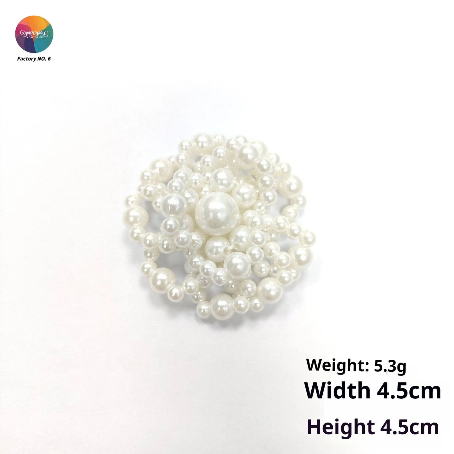 Three-dimensional Pearl Beads Hanging DIY Decorative Brooch Needle Clothing Shoes and Socks Patch Stickers Accessories Pendant