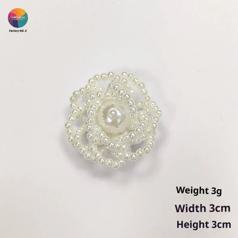 Three-dimensional Pearl Beads Hanging DIY Decorative Brooch Needle Clothing Shoes and Socks Patch Stickers Accessories Pendant