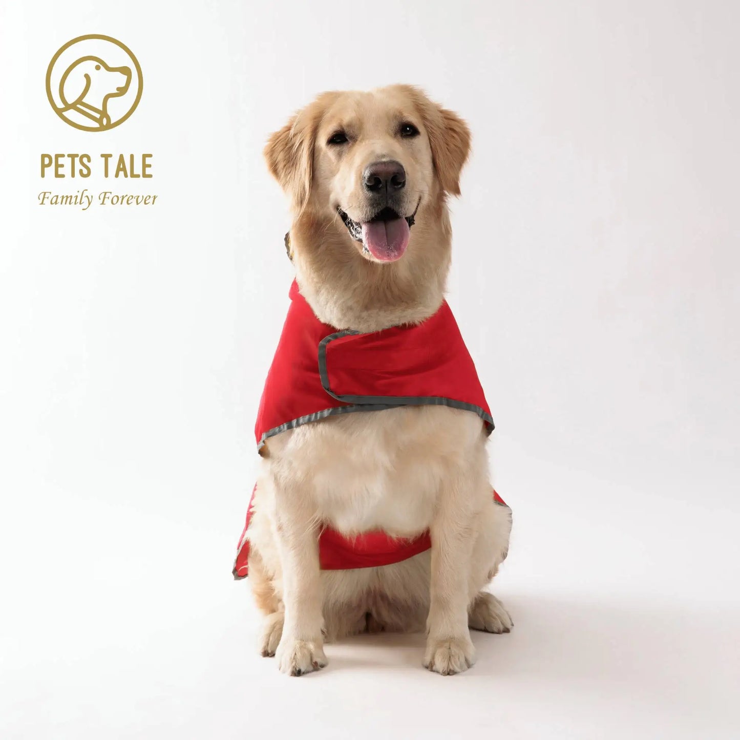 All Weather Dog Raincoat: Dual-sided Waterproof Coat with Polyester Fiber PU Coating and Quick-Adjust Velcro Closure