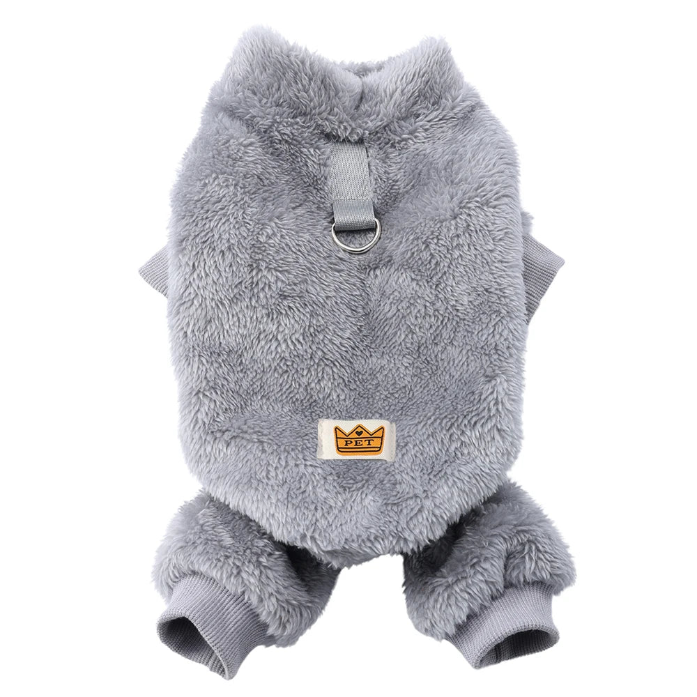 Soft Fleece Dog Clothes Autumn Winter Warm Pet Costume For Small Dogs Jumpsuit Puppy Sweater Coat Chihuahua Overalls Pet Outfits