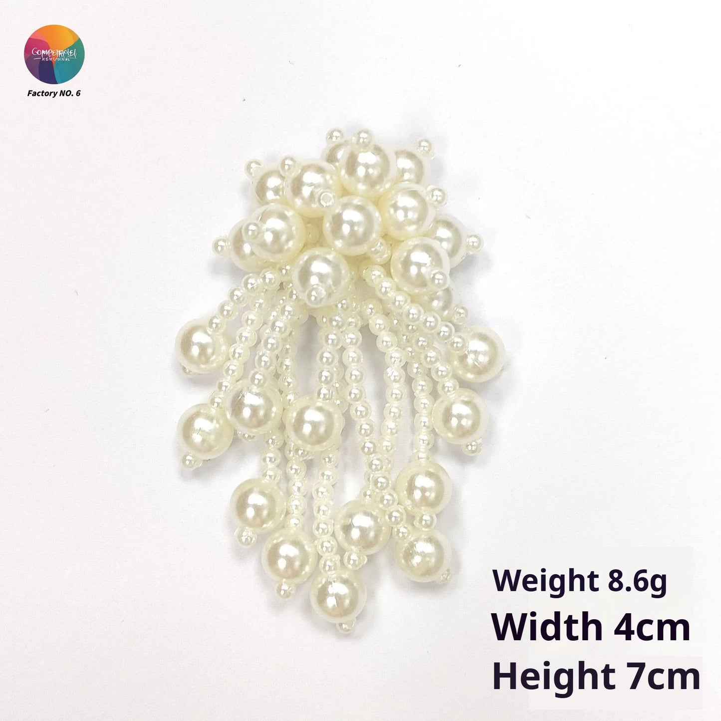 Three-dimensional Pearl Beads Hanging DIY Decorative Brooch Needle Clothing Shoes and Socks Patch Stickers Accessories Pendant