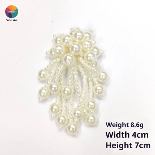 Three-dimensional Pearl Beads Hanging DIY Decorative Brooch Needle Clothing Shoes and Socks Patch Stickers Accessories Pendant