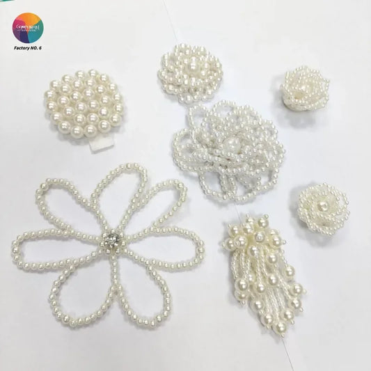 Three-dimensional Pearl Beads Hanging DIY Decorative Brooch Needle Clothing Shoes and Socks Patch Stickers Accessories Pendant