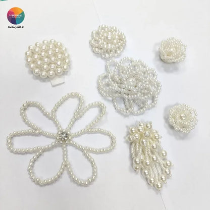 Three-dimensional Pearl Beads Hanging DIY Decorative Brooch Needle Clothing Shoes and Socks Patch Stickers Accessories Pendant