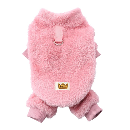 Soft Fleece Dog Clothes Autumn Winter Warm Pet Costume For Small Dogs Jumpsuit Puppy Sweater Coat Chihuahua Overalls Pet Outfits