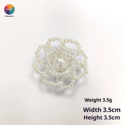 Three-dimensional Pearl Beads Hanging DIY Decorative Brooch Needle Clothing Shoes and Socks Patch Stickers Accessories Pendant